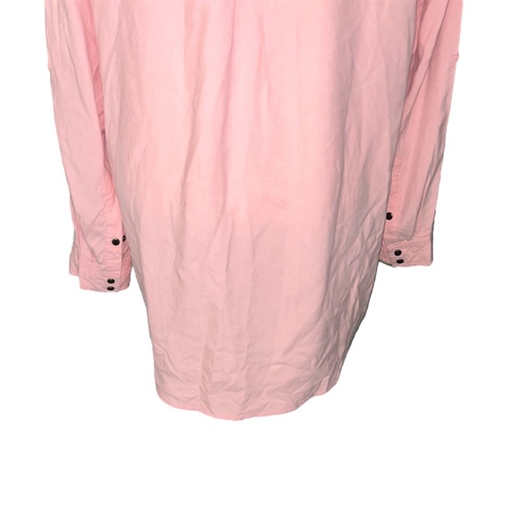Tyler Boe Tina Silk Peach Blush Pink Tunic Blouse - L - Picture 8 of 10